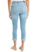 Women's Rolled Cropped Denim Jeans