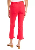 Women's High Rise Cropped Flare Jeans