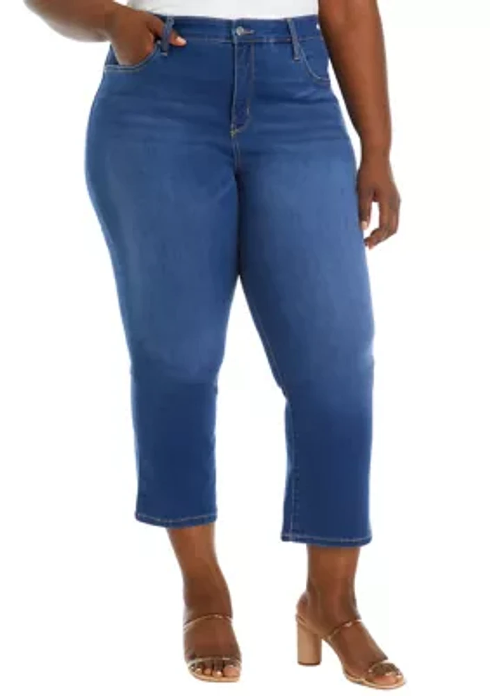 Plus Cropped Flare Jeans