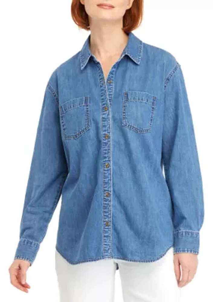 Women's Denim Boyfriend Shirt