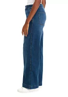 Women's Double Button Wide Leg Pants