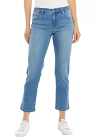 Women's Mid Rise Straight Jeans