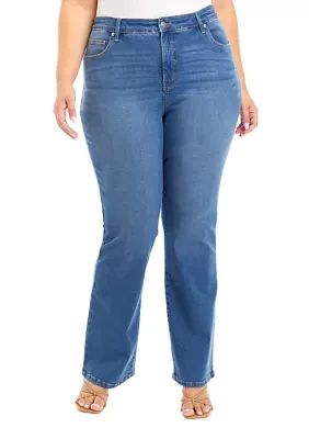 Plus High Rise Bootcut Jeans