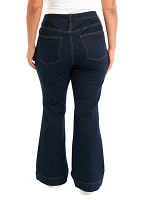 Plus High Rise Flare Jeans