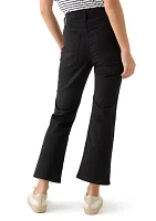 Petite Colored Twill Kick Flare Jeans