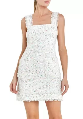 Funfetti Boucle Mini Dress