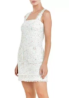 Funfetti Boucle Mini Dress