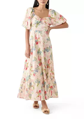 Floral Print Maxi Dress