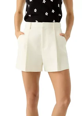 Pleated High Waisted Shorts