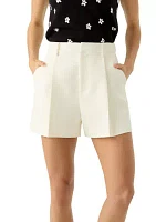 Pleated High Waisted Shorts