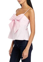 Women's Bow Detailed Sleeveless Top