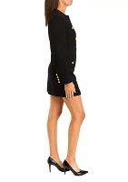 Women's Power Shoulder Mini Dress