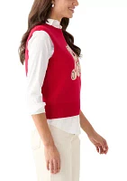 Women's Teddy Bear Knit Vest