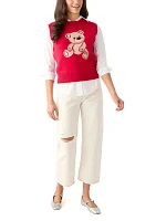 Women's Teddy Bear Knit Vest