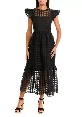 Women's Organza Midi Dress