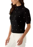 Women's Embellished Knit Sweater