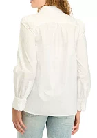 Women's Scallop Trimmed Blouse