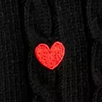 Plus Heart Embroidery Knit Sweater