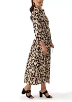 Women's Fall Printed Midi Dress