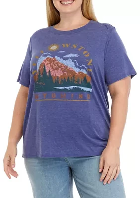 Plus Yellowstone Graphic T-Shirt