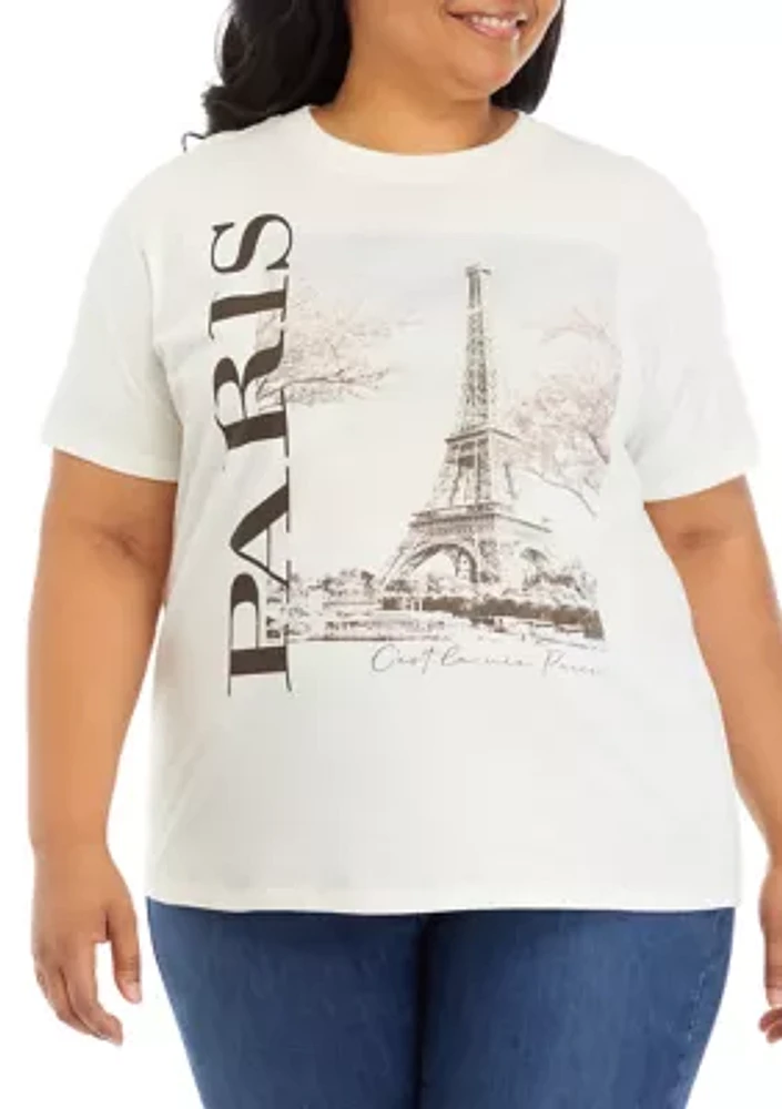 Plus Paris Graphic T-Shirt