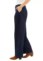 Women's Pleated High Rise Pants