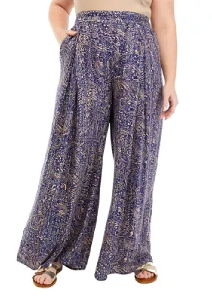 Women's Pull On Wide Leg Pants