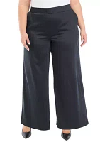 Plus Wide Leg Pull On Pants