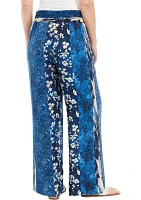 Women's Smocked Waist Printed Pants