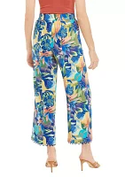 Women's Wide Leg Printed Pants