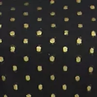 Women's Long Sleeve Metallic Swiss Dot Dress