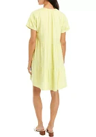 Women's Short Sleeve Tiered Dress