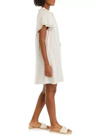 Women's Split Neck Raglan Sleeve Dress