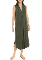 Women's Sleeveless Knit Midi Dress