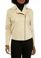 Women's Suede Moto Jacket