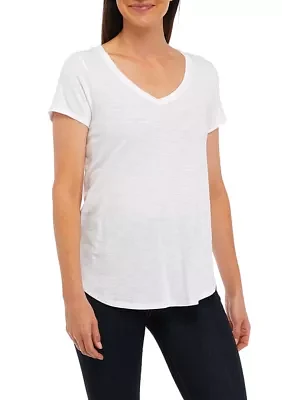 Women's Solid Slub T-Shirt