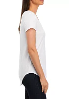 Women's Solid Slub T-Shirt