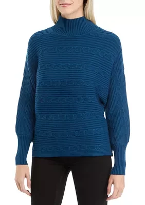 Women's High Mock Neck Knit Sweater