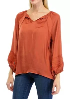 Women's Embroidered Sleeve Blouse