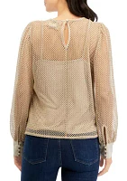 Women's Long Sleeve Lace Blouse