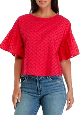 Women's Ruffle Sleeve Blouse