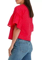 Women's Ruffle Sleeve Blouse