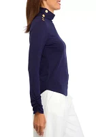 Women's Long Sleeve Turtleneck Top