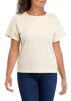 Women's Solid Boxy T-Shirt