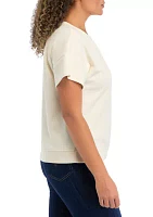 Women's Solid Boxy T-Shirt