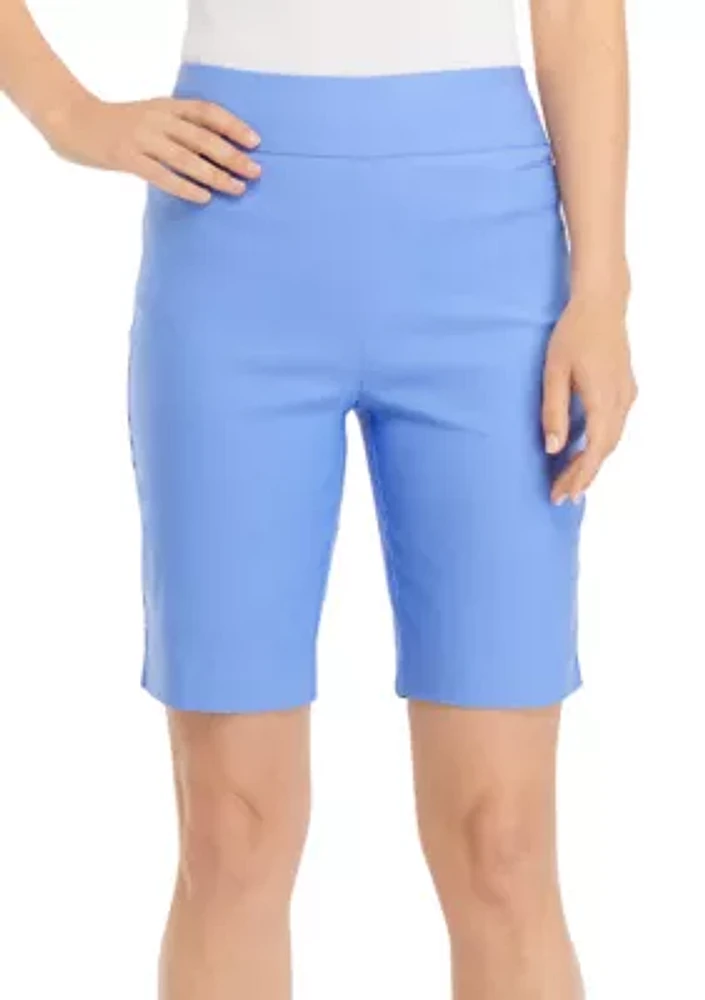 Petite Solid Millennium Bermuda Shorts