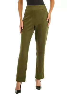 Women's Pull On Faux Suede Pants