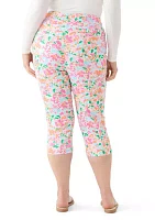 Plus Lighthouse Scenic Straight Leg Capri Pants