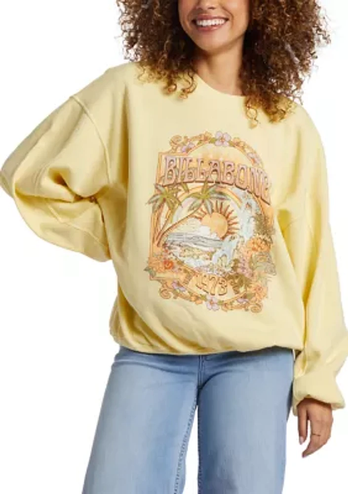 Aloha Kendal Crew Neck Graphic Sweatshirt