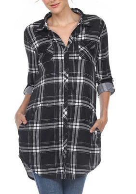 Plaid Tunic Shirt